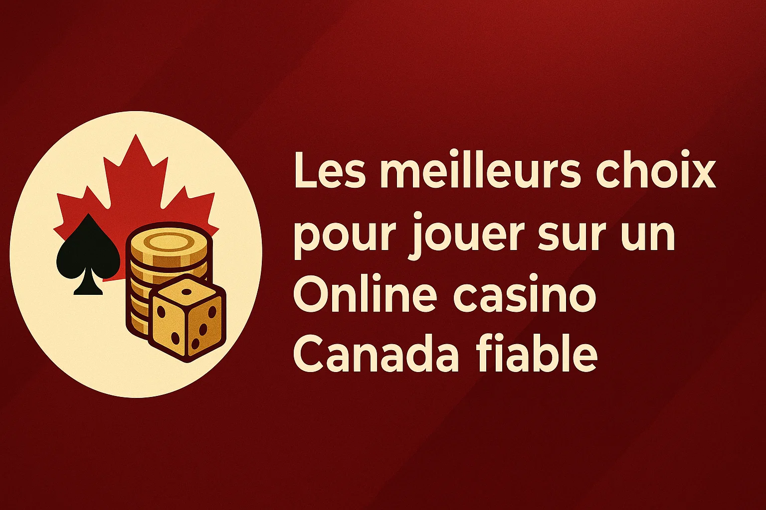 Les meilleurs choix pour jouer sur un Online casino Canada fiable